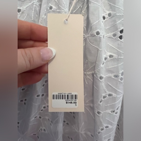 NWT Eberjey Sardinia Mini Dress Eyelet S - Picture 7 of 13